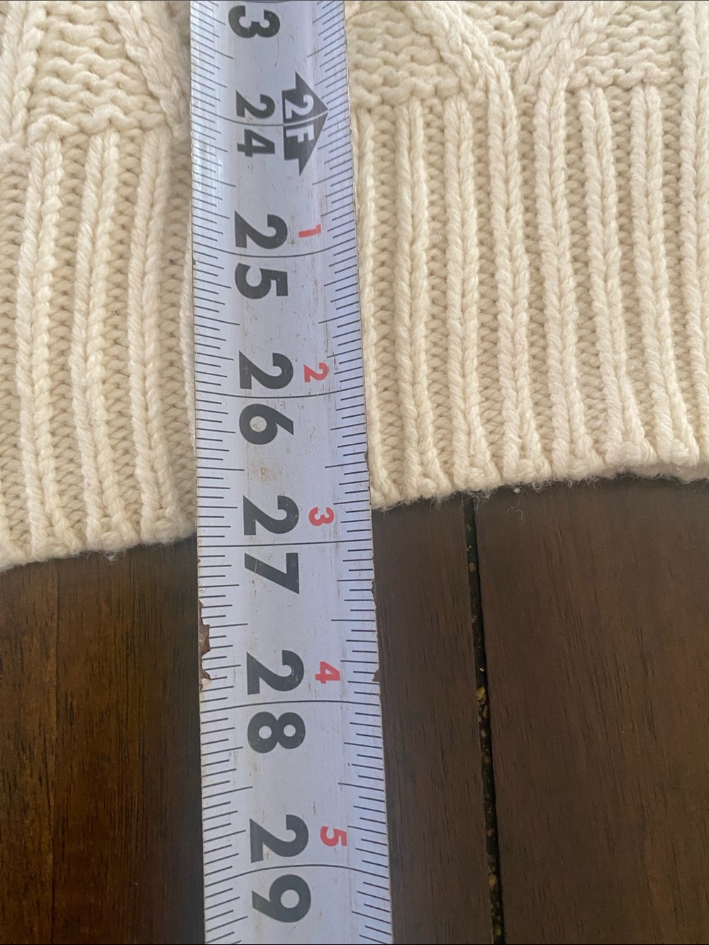 J.crew Cableknit Sweater With Fair Isle. Wool blend. Size L holiday winter warm. - Picture 8 of 8